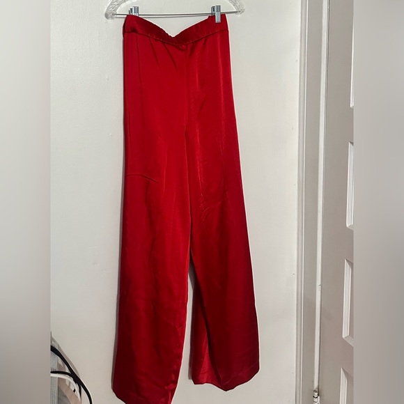 Target Silky Red Dress Pants Relaxed Fit - Picture 2 of 4